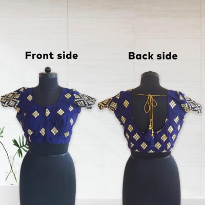 Blue Embroidered Stirt Choli for Wedding