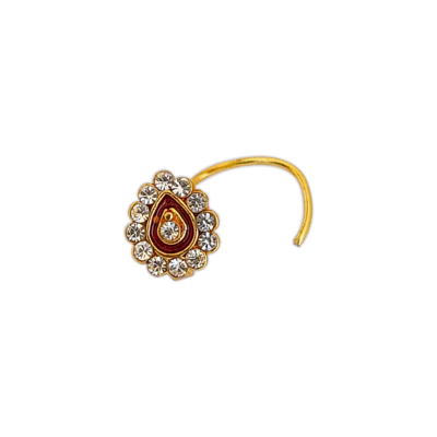 Gold CZ Stud NoseRing