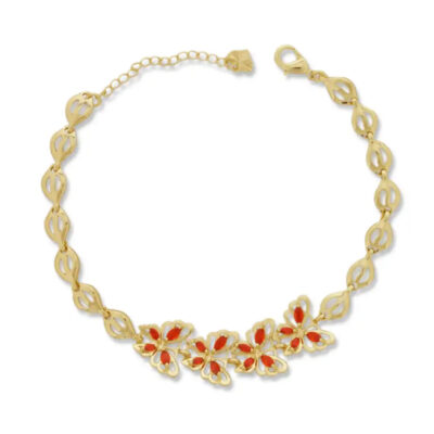 gold plated anklet butterfly bracelets