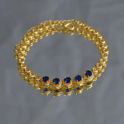 A2104BLG-_2 Gold Plated Chain anklet bracelet for women