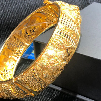 Gold Plated Openable Bangles