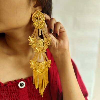 Gold Plated Long Earrings