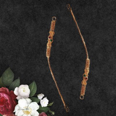 EC06 gold chain earrings