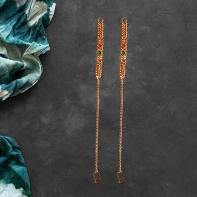 EC07 traditional gold plated ear chain
