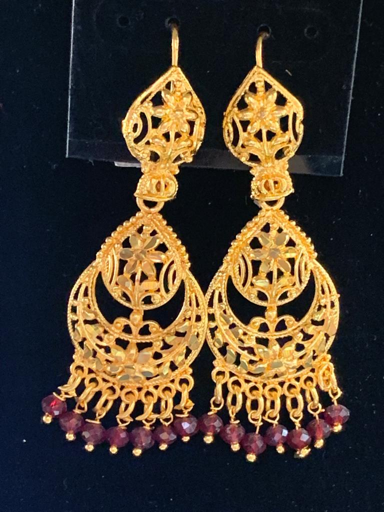 Gold Plated Long Earrings