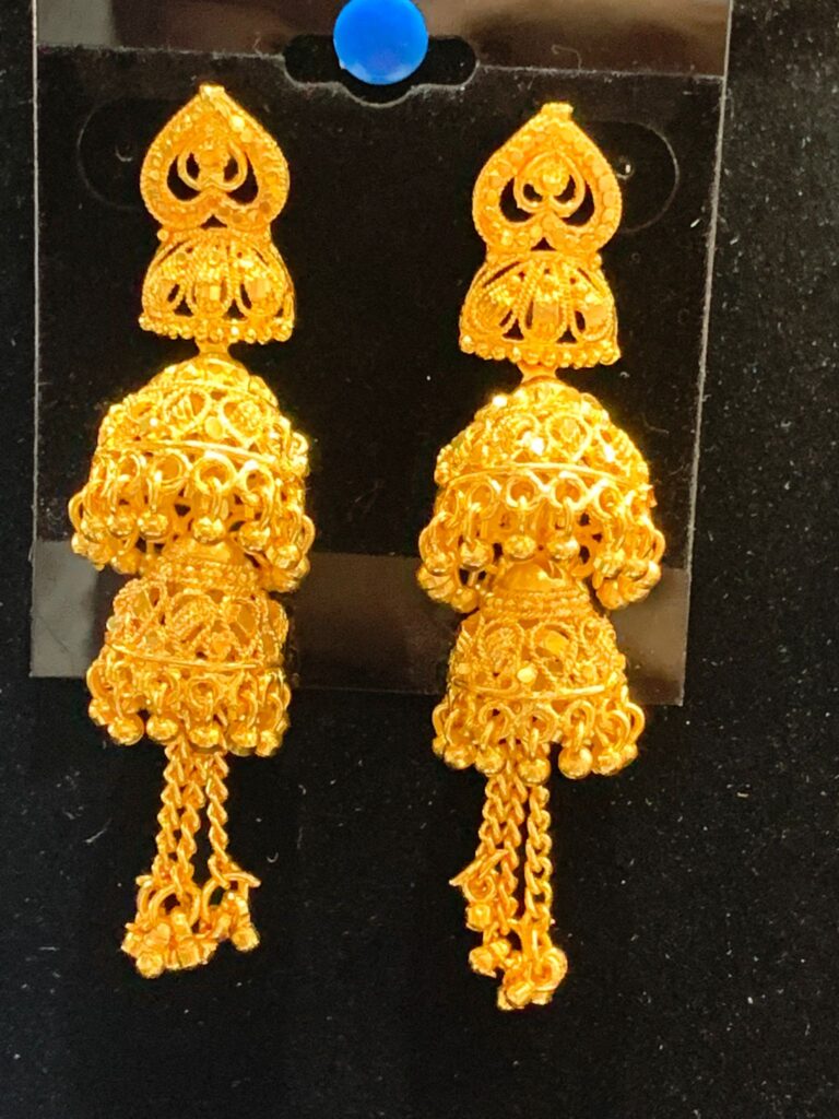 Gold Plated Long Earrings