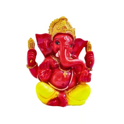 Lord Red Ganesha for Home Decor