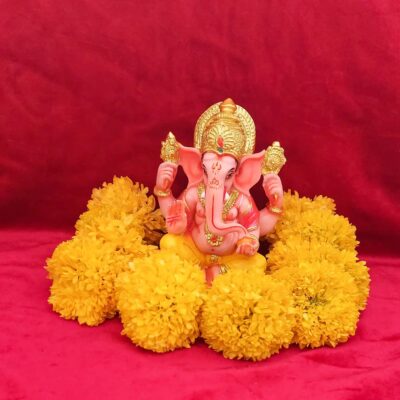 Big Pink Ganesha Statue for Gifts