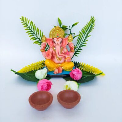 Big Pink Ganesha Statue for Gifts