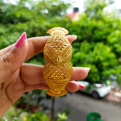 Gold Plated Opendable Bangles