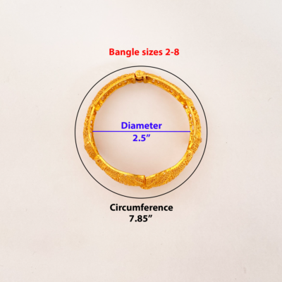 Gold Plated Opendable Bangles