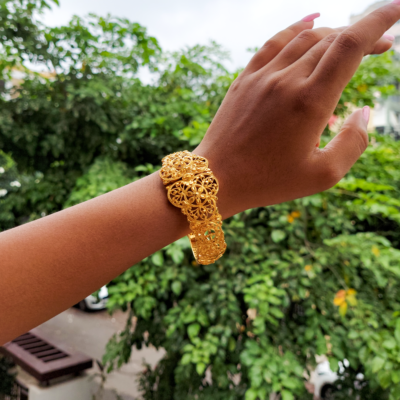 Gold Plated Openable Bangles