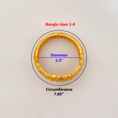 Gold Plated Openable Bangles