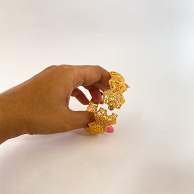 Gold Plated Openable Bangles