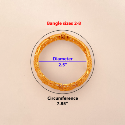 Gold Plated Openable Bangles