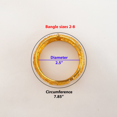 Gold Plated Openable Bangles