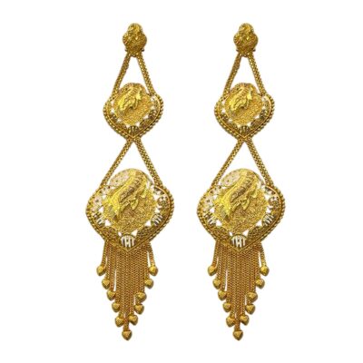 Gold Plated Big Earrings