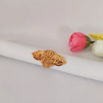 Gold Plated Floral Women's Ring