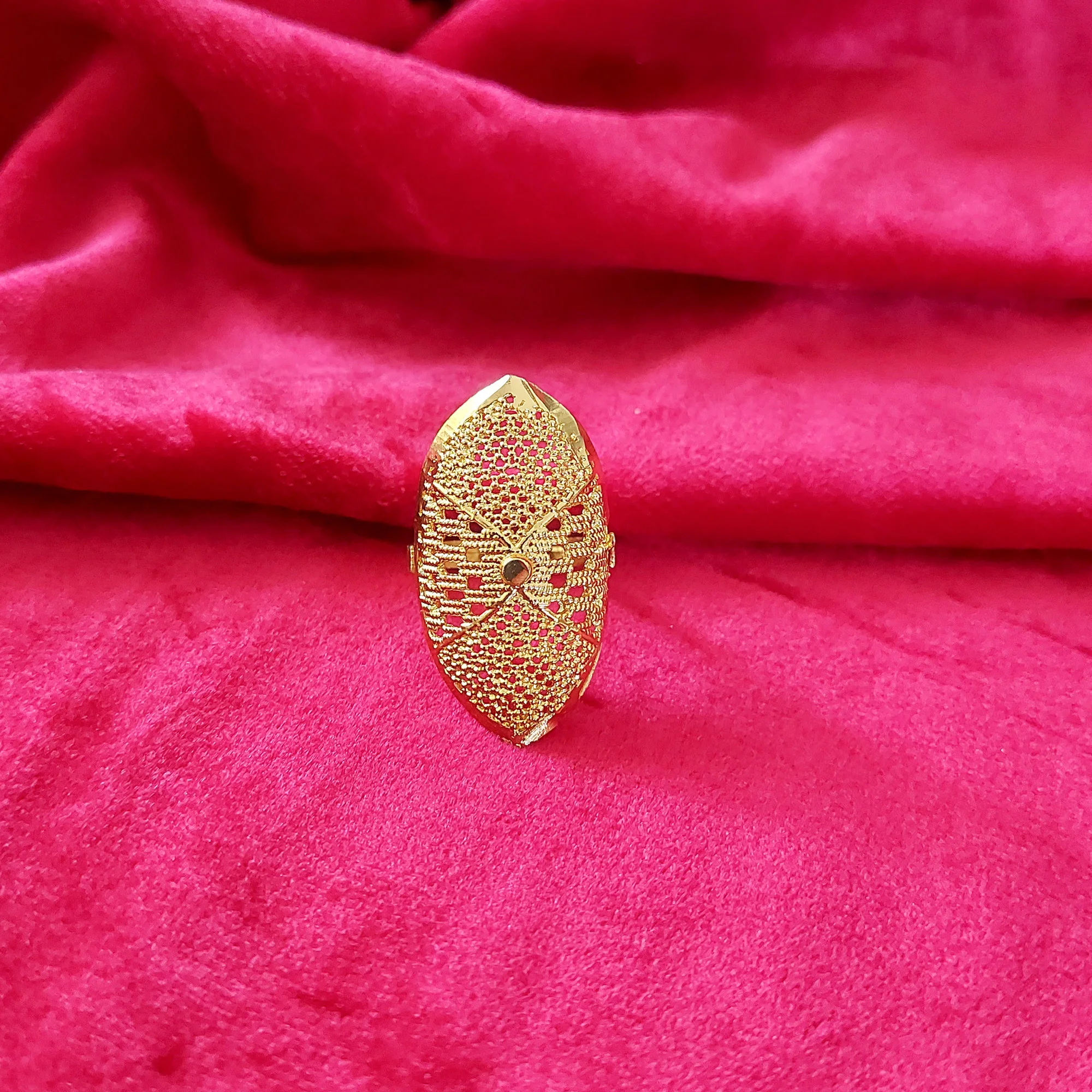2 Indian Gold-Plated Women's Ring