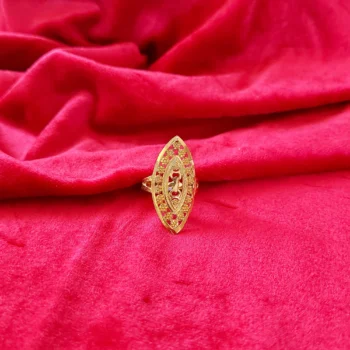 Gold-Plated Brass Finger Ring
