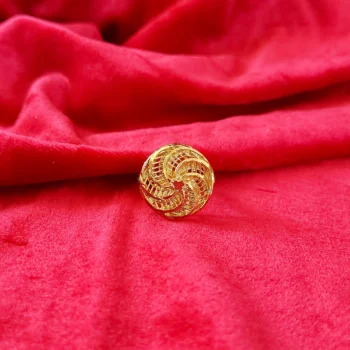 Indian Round Gold-Plated Ring