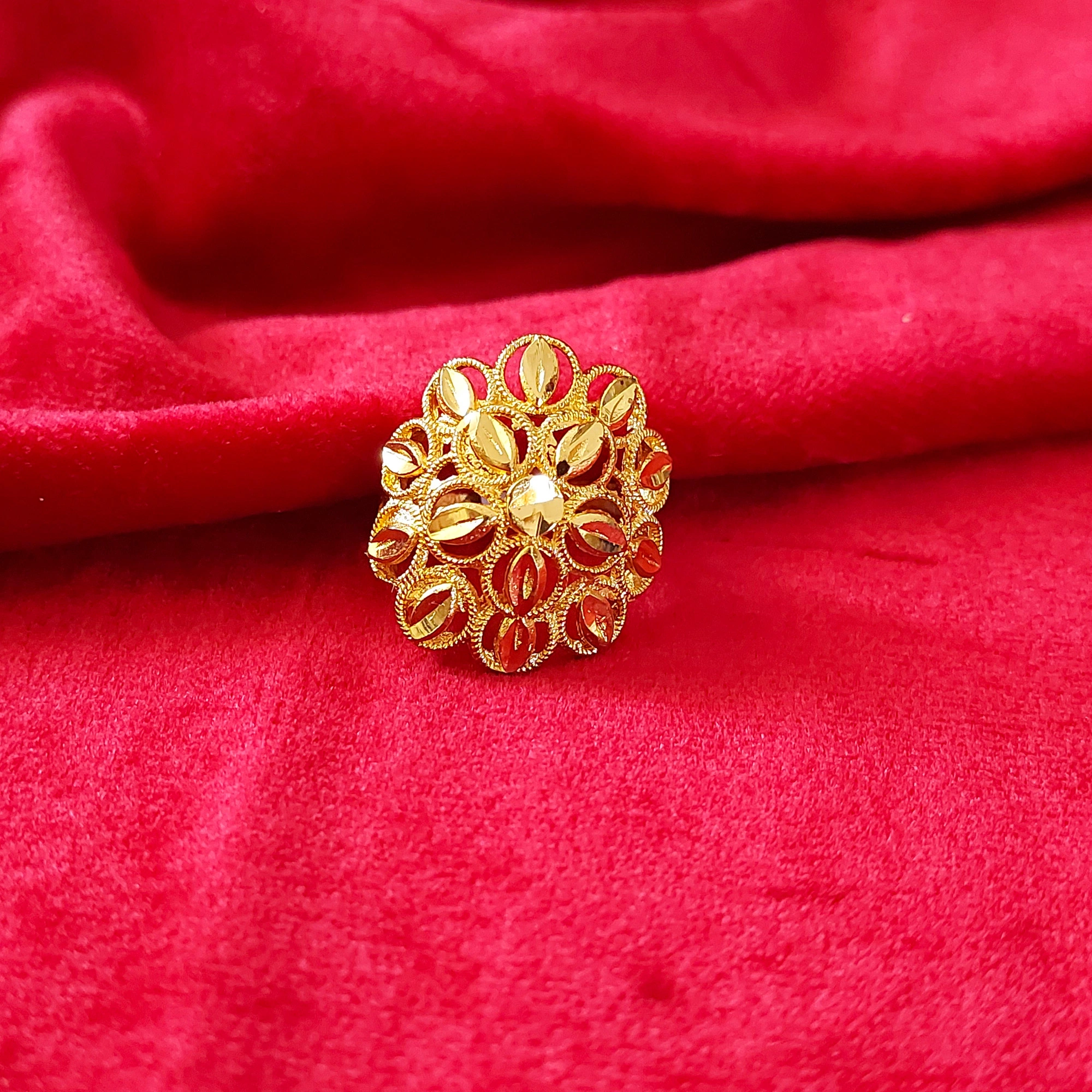 2 Unique Rajwadi Style Gold-Plated Ring