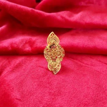 Gold Plated Floral Women's Ring