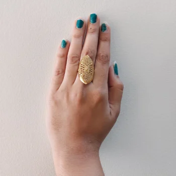 3 Indian Gold-Plated Women's Ring