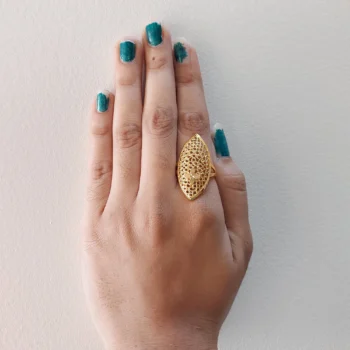 3 Gold-Plated Statement Ring