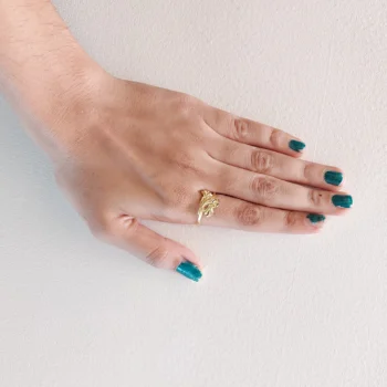 Fancy Gold-Plated Women's Ring