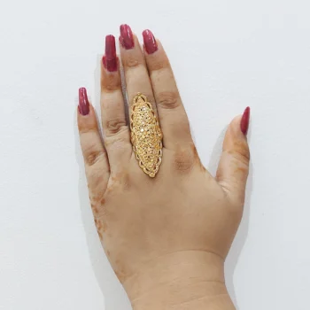 adjustable gold plated ring
